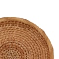 Miniatyrbillede 7 af 8: Rattan Frugtbakke Håndvævet Elegant Traditionel Naturlig Rattan Serveringsbakke til Køkkenbord L