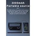 Miniatyrbild 2 av 4: Ysilla Bärbar LED Bluetooth högtalare, Dual Subwoofer Trådlös Bluetooth 5.0 ljudhögtalare - Grå
