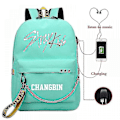 Miniatyrbild 1 av 5: Stray Kids USB Ryggsäck Koreansk Stil Felix Bokväska Tillbaka Till Skolan Pojkar Flickor Fans Presentväska Mochila 8