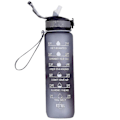Pikkukuva 1 / 5: 1000 ml Motivoiva Urheilujugga Aika-merkinnällä Ulkoilma Fitness-Muki Gradienttivärinen Muki Ulkoilma Jäädytetty Vesi Pullo Style 12