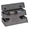 Miniatyrbild 6 av 6: Spelkylfläkt 5 fläktar Automatisk extern spelkonsol USB-kylare med HUB för PS4 Pro
