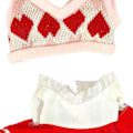 Miniatyrbild 3 av 5: 2x 20cm Dockkläder Set Bekvämt Mjukt för Flickdockor Hängande Docka Dockor Pink red For 20cm Dolls