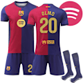 Miniatyrbild 1 av 2: 2425 Barcelona Hemma Ny OLMO Fotbollströja med Strumpor 26(140-150cm)