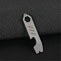 Miniatyrbillede 3 af 4: TC4 Titanium Alloy Brækjern Flaskeåbner Gradueret Skala Nøgle Udendørs Værktøj Multifunktionelt Campingudstyr As Shown