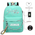 Miniatyrbild 1 av 5: Stray Kids USB Ryggsäck Koreansk Stil Felix Bokväska Tillbaka Till Skolan Pojkar Flickor Fans Presentväska Mochila 17
