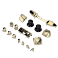 Miniatyrbild 3 av 6: Full Game Controller Button Set Electroplating Replacement Handles Accessories for Xbox Series XGold