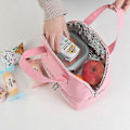 Miniatyrbilde 4 av 5: Bærbar Multifunksjonell Lunsjbag Dobbel Isolasjonsbag Isolasjon Lunsjboks Bag Pink