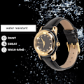 Miniatyrbild 8 av 8: Watch Rhinestone Urtavla Golden Pointer Quartz Movement PU- watch