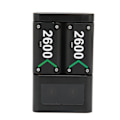 Miniatyrbillede 2 af 6: Genopladeligt batterisæt til Xbox One 2x2600mAh batteri med opladerstation til Xbox One S til Xbox Series X S