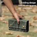 Miniatyrbillede 4 af 5: Udendørs camping krydderiopbevaringspose bærbar krydderiflaske opbevaringspose foldbar krydderipose campingudstyr khaki