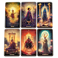 Miniatyrbilde 4 av 6: The Harmony Tarot Deck Engelsk Versjon 78 Unikt Designet Kort for Profeti og Spådom for Familiebrettspill