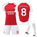 Miniatyrbild 1 av 5: 24-25 Arsenal Hemmatröja 7 Saka 8 Odegaard Barn Vuxen Set - Fotbollströja - Nr 8 med strumpor XL(180-185cm)