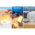 Miniatyrbild 4 av 5: Sunrise väckarklocka Wake Up Light för barn, väckarklockor för sovrum, lätt väckarklocka för tunga sovande vuxna, hög väckarklocka