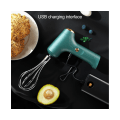 Miniatyrbild 4 av 5: 1 set Användbar äggvisp Bärbar USB uppladdningsbar handdator - en grön