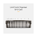 Miniatyrbild 4 av 5: 8 Grids Guide Limit Kam Förvaringslåda Transparent Exakt skala Elektrisk Hårklippare Förvaringsställ Hållare Organizer Case Salon-Svart