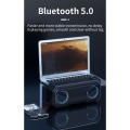 Miniatyrbilde 3 av 4: Ysilla Bærbar LED Bluetooth Høyttaler, Dobbel Subwoofer Trådløs Bluetooth 5.0 Audio Høyttaler - Blå