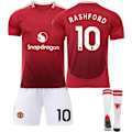 Miniatyrbild 1 av 5: 2324 Manchester United hemmatröjeset Rashford+strumpa M(170-175cm)