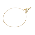 Miniatyrbild 3 av 4: Sax och kamhänge Halsband Legering Sax Kam Prydnader Utsökt Frisör Stylist Hänge Guld