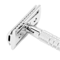 Miniatyrbillede 5 af 5: Professionel Dobbeltsidet Barberkniv Zinklegering Vaskbar Sikkerhedsbarberkniv Retro Barberkniv til Mænd