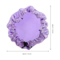 2 st Duschmössor Badmössor Duschmössor Kvinnor Återanvändbara Elastiska Hårmössor Purple 26.00X26.00X1.00CM