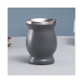 Miniatyrbild 2 av 2: 1 set 8oz/230 ml Dekorativ Mate Cup Lätt att rengöra Bärbar lätt teflaskkopp i rostfritt stål för hemmagrå