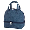 Miniatyrbilde 1 av 5: Lekkasjesikker Veske Kompakt Isolert Bento Tote Lunsjveske Slitesterk Isolert Matboksveske navy blue