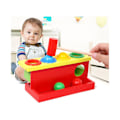 Miniatyrbild 3 av 5: Kid Trä Färg Match Hamring Boll Box Pussel Spel Hand Stapling Interaktiv Leksak