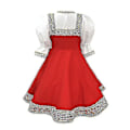 Miniatyrbilde 4 av 5: Russisk Danser Jentekostyme Rød Sarafan Folkedrakt Karneval Barn/dame Russisk Tradisjonell Bekledning 2XL  150-160cm