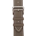 Miniatyrbilde 6 av 8: Smartklokke Lærreim Universal Smartklokke Erstatningsreim for IWatch Serie SE 8 7 6 5 4 3 2 1 38mm 40mm 41mm Grå
