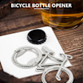Miniatyrbild 4 av 5: 20 st/parti Metall Ölflasköppnare Söta Cykel Nyckelringar för Flasköppnare Gåva för Cykling Silver