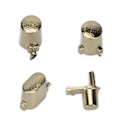 Miniatyrbild 6 av 6: Full Game Controller Button Set Electroplating Replacement Handles Accessories for Xbox Series XGold