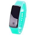 Miniatyrbillede 4 af 4: Rektangulær Sport LED Digital Ur Silikonerem Elektronisk Armbåndsur (Sort)