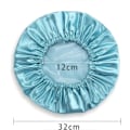 Miniatyrbilde 2 av 5: 1 stk Dusjhette for hjemmet, dobbeltlags dusjhette, ensfarget, gjenbrukbar EVA dusjhette for kvinner (hvit)