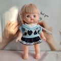 Miniatyrbild 5 av 5: 2x 20cm Dockkläder Set Bekväma Mjuka för Flickor Dockor Hänge Docka Dockor Rosa röd Blue For 20cm Dolls