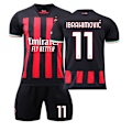 Miniatyrbild 1 av 5: 2223ACAC Milan hemmatröja Ibrahimovic fotbollströja set XS(160-165cm)