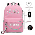 Pikkukuva 1 / 5: Stray Kids USB-reppu, korealainen tyyli, Felix-kirjalaukku, takaisin kouluun, pojat, tytöt, fanilahjakassi, Mochila 15