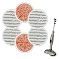 Pikkukuva 2 / 5: 6 kpl S7000 Höyrymoppityynyjen korvaus S7000AMZ S7001 S7001TGT S7000 -sarjan höyrymoppiin, Microfi Orange  Gray