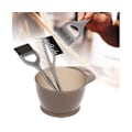 Miniatyrbild 1 av 5: 3st hårfärgningsmedel färgborste kam färg blandningsskål Frisör styling kit-grå