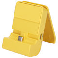 Miniatyrbillede 1 af 4: 2 i 1 Opladningsdocking Udskiftning Anti-Slip Type C Hurtig Opladningsstation til Switch Host Gul