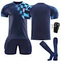 Miniatyrbilde 2 av 5: 2223 VM Kroatia bortedrakt Modric fotballuniformsett XXL(185-190cm)
