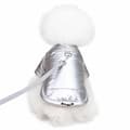 Kjæledyr Hund Bomull Polstret Jakke, Vanntett, Fortykket, Høst Vinter Teddy Katteklær Silver S-22 Jacket