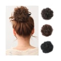 Pikkukuva 3 / 5: Afro-naisten joustava nutturaperuukki, lämmönkestävä, lyhyt, kihara, aaltoileva scrunchie-hiuslisäke - 4#