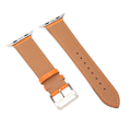 Miniatyrbillede 8 af 8: Smart Watch Rem Læder Smart Watch Tilbehør til IOS Watch Series SE 8 7 6 5 4 3 2 1 42mm 44mm 45mm Orange