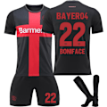 Miniatyrbilde 1 av 2: 2324 Leverkusen drakt Boniface fotballdrakt med sokker