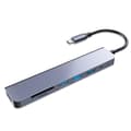 Miniatyrbillede 1 af 4: USB C Hub 7-i-1 3A Type-C Adapter til Switch, Telefon, Tablet, Laptop - USB Udvidelsesdock