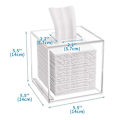 Miniatyrbild 2 av 5: Akryl fyrkantig servettbox transparent kreativ servettbox enkel hushållsservettbox