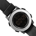 Miniatyrbild 6 av 6: Digital watch för män Vattentät stoppur Noctilucence Alarm Dual Time Watch för MenBlak