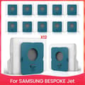 12-pack VCA-ADB953 dammsugarpåsar för SAMSUNG BESPOKE Jet sladdlös dammsugare, jämför med originaldel As Shown