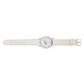 Miniatyrbild 4 av 6: Fashionabla PU-läderarmband Quartz Watch Dam Kvinnliga Analoga Armbandsur Vita