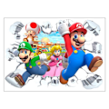 Pikkukuva 1 / 6: Mario-Seinätarrat, Mario Bros -seinäkoristeet, syntymäpäiväjuhlakoristeet, juhlapohjat Flerfärgad